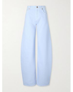 Gabriela Hearst Amoret Mid-Rise Wide-Leg Jeans - Blue
