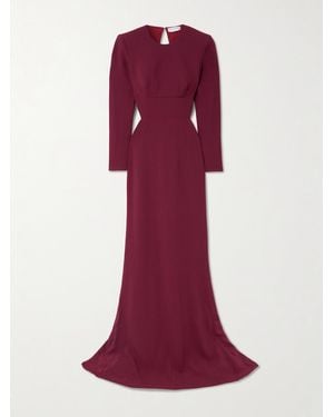 Stella McCartney Rückenfreie Robe Aus Cady - Rot