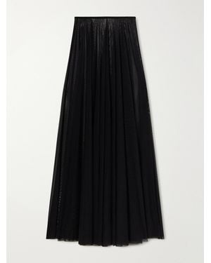 Norma Kamali Tulle Maxi Skirt - Black