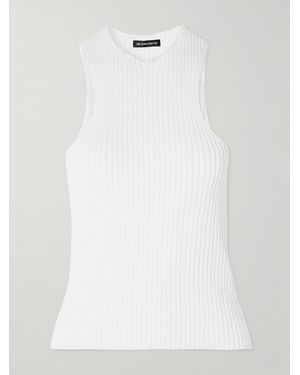 Ann Demeulemeester Noya Ribbed Cotton Tank - White