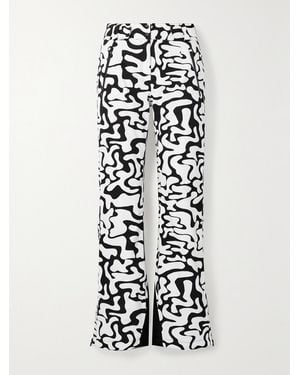 Aztech Mountain Ed Curtis Team Aztech Printed Padded Ski Trousers - White