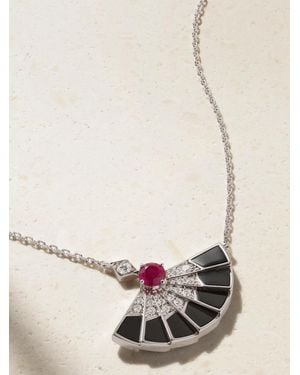 Garrard Fanfare Symphony 18-Karat Multi-Stone Necklace - Natural