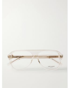 Saint Laurent Sl 970 Opt Aviator-Style Recycled-Acetate Glasses - Natural