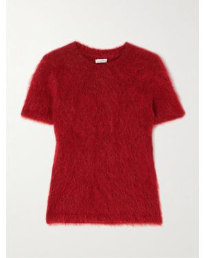 St. Agni Baby Tee Brushed Alpaca-Blend Jumper - Red