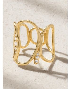 Fernando Jorge Bague En Or 18 Carats (750/1000) Et Diamants Fluid - Neutre