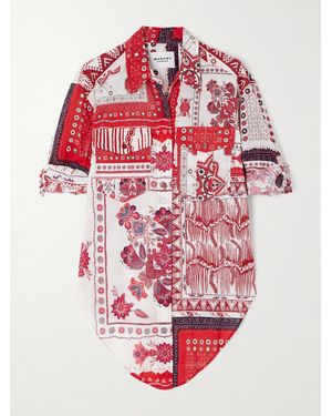 Isabel Marant Nathy Bandana-Print Cotton Shirt - Red