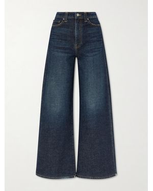 KHAITE Dane High-Rise Wide-Leg Jeans - Blue