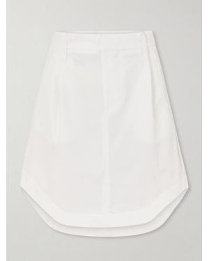 Victoria Beckham Organic Cotton Mini Skirt - White