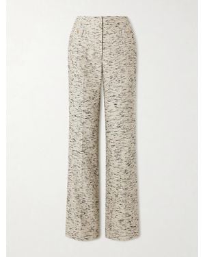 Ulla Johnson Blanca Tweed Straight-Leg Trousers - White