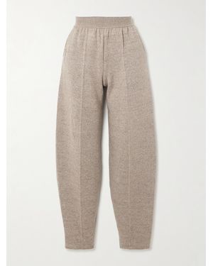 Loro Piana Linen And Cashmere-Blend Tapered Pants - Natural