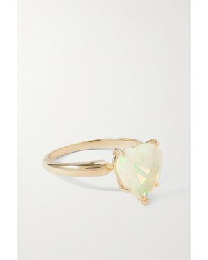 Fry Powers Heart 14-Karat Opal Ring - Natural