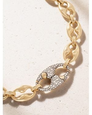 Lucy Delius Persephone 14-Karat Rhodium-Plated Diamond Necklace - Natural