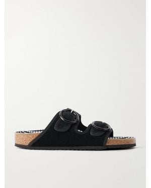 Birkenstock Repetto Buckle-Detailed Suede Sandals - Black