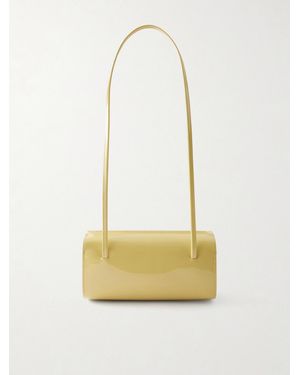 Faune Mie Patent Leather Shoulder Bag - White