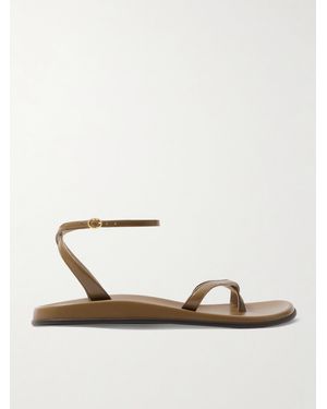 The Row Hugh Leather Sandals - White