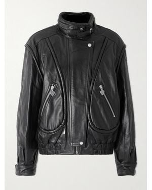 Isabel Marant Leather Biker Jacket - Black