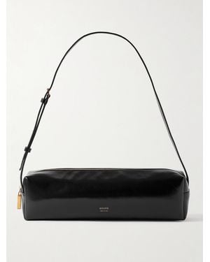 KHAITE Kye Schultertasche Aus Glanzleder - Schwarz
