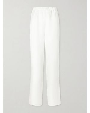 Anine Bing Roslyn Woven Wide-Leg Pants - White