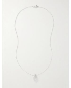Sophie Buhai Tiny Egg Necklace - White