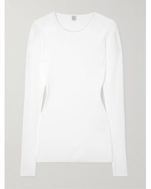 TOTEME Garderob Organic Cotton-Jersey Top - White