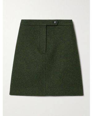 Bally Wool Mini Skirt - Green