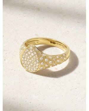 Yvonne Léon Mini Poire 9-Karat Diamond Ring - Natural