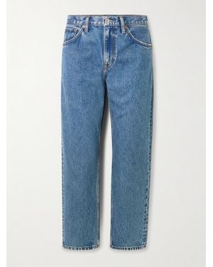 RE/DONE The Ollie High-Rise Straight-Leg Organic Jeans - Blue