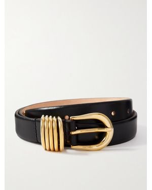 DEHANCHE Hollyhock Leather Belt - Black