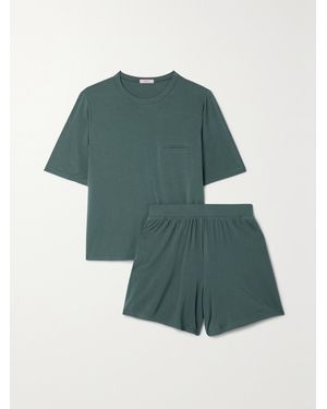 Eberjey Finley Pyjama Aus Stretch-Bambus - Grün