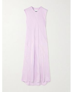 Jil Sander Paneled Cady Midi Dress - Pink