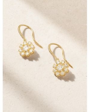 Jennifer Meyer Illusion Kleine Ohrringe Aus 18 Karat Mit Diamanten - Natur