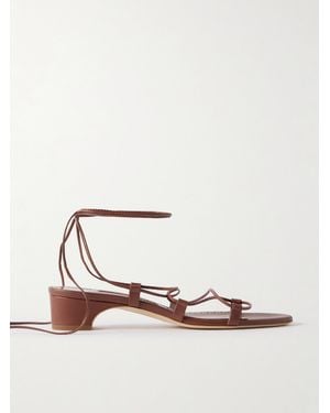 Manolo Blahnik Dellasan 30 Sandalen Aus Leder - Weiß