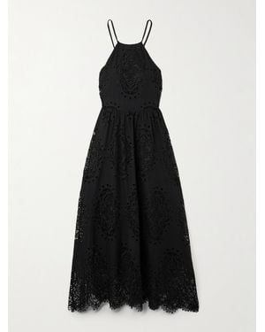 Borgo De Nor Vivi Lace Midi Dress - Black