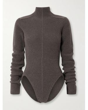 Rick Owens Headon Body Aus Einer Kaschmir-Wollmischung - Grau
