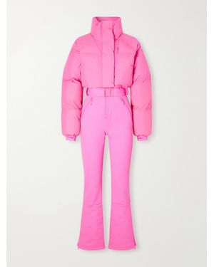 CORDOVA Myoko Belted Quilted Down Ski Suit - Pink