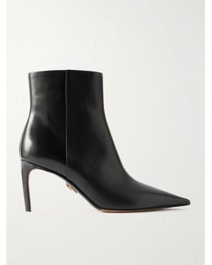 Dolce & Gabbana Devotion Ankle Boots Aus Leder - Schwarz