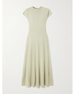 TOVE Lenore Wool And Silk-Blend Maxi Dress - White