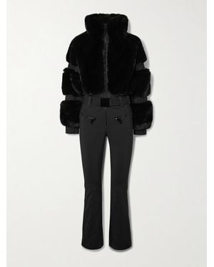 Goldbergh Lieke Belted Plush Ski Suit - Black