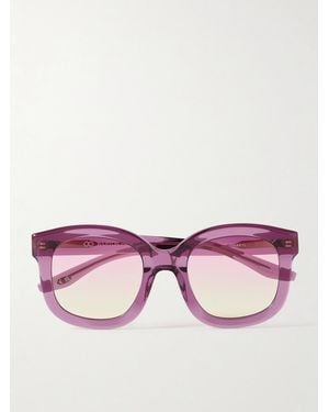 Barton Perreira Quannah D-Frame Acetate Sunglasses - Pink