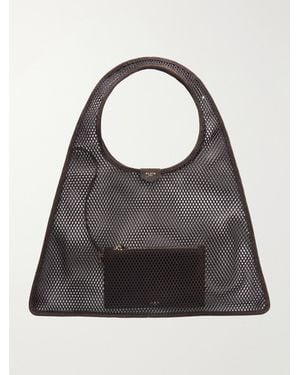 Alaïa Hobo Leather Shoulder Bag - Black