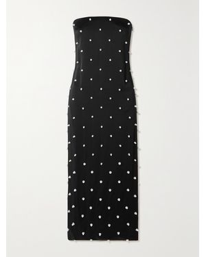 Givenchy Embellished Crepe Midi Dress - Black