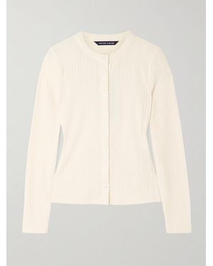 Veronica Beard Cardigan En Mailles Pointelle Lira - Neutre