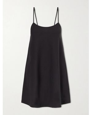 Lido Cotton Mini Dress - Black