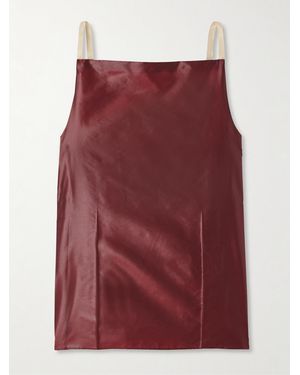 Carven Satin Top - Red