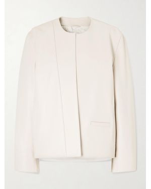 TOTEME Padded Leather Jacket - Natural
