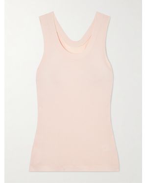Norma Kamali Racer Tanktop Aus Stretch-Jersey - Pink
