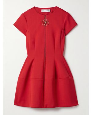Oscar de la Renta Minikleid Aus Ponte - Rot