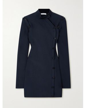 Ferragamo Convertible Ponte Mini Dress - Blue
