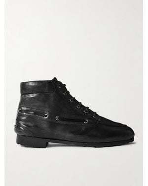 Bally Paphos Leather Ankle Boots - Black