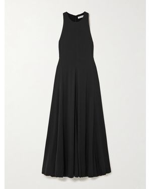 St. Agni Maxikleid Aus Crêpe - Schwarz